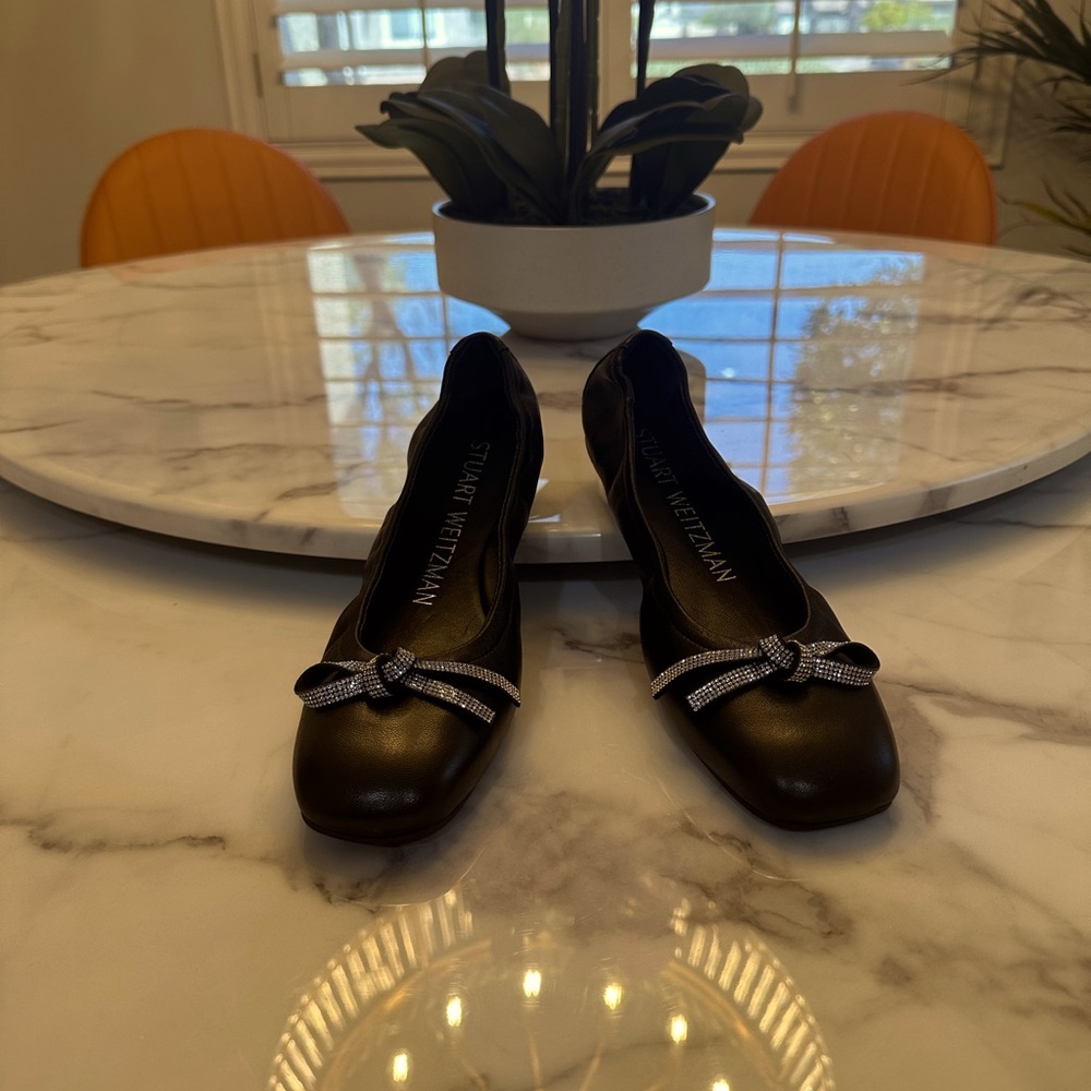 Stuart Weitzman Bow Ballet Flats